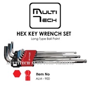 Adachi Hand Tools - Hex Key Wrench (Allen Key) Set 9pcs