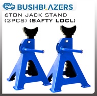 【BUSHBLAZERS】【3ton】【6ton】 Heavy Duty Jack Stand With Safety Lock Car Jack Jack (2pcs/set)