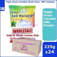 [Exp 2026] [Happy Grass Coconut Jelly Powder Coconut Jelly Powder 225gm (Earloop)Coconuts x24