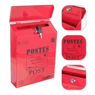 【original】 Vintage Letter Mail Post Box Mailbox Letter Box Retro Post Box Outdoor Metal Mailbox