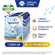 Aptagro Step 4 Growing Up Milk Formula 4 - 9 years 1.2kg x 6