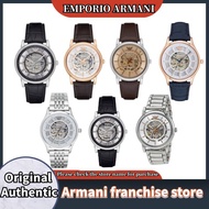 Armani (Emporio Armani) watch AR1947/AR1945/AR1946/AR1980/AR1981/AR1982/AR1983  leather strap men's casual fashion hollow mechanical watch birthday gift for boyfriend