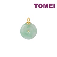 TOMEI Jadeite Pendant, Yellow Gold 750