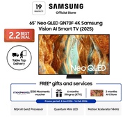 Samsung 65” Neo QLED QN70F 4K Vision AI Smart TV (2025)