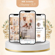 Digital Wedding Website Invitation - Online Thanksgiving & Circumcision Invitation - WEB SAYANG 03
