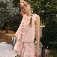 lookbooklookbook jolie top pink pompoms