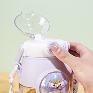 12.19 Cute Straw Cup Universal Strap Children Water Cup Space Capsule Plastic Cup Large Capsule Larg