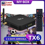 NEW TX6 TVBOX 4GB 64GB Android 9 6K H6 2.4G WiFi 4K HDR Android BOX Media Player IPTV Malaysia MY-box