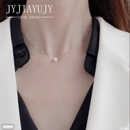 JYJIAYUJY เงินแท้ 100% S925 สร้อยคอสามลูกปัดเครื่องประดับแฟชั่นเกาหลีของขวัญภูมิแพ้ฟรี AYN813