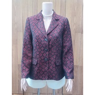 MERAH Maroon patterned Blazer PREL0v. code: PL 564
