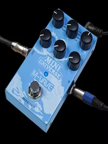M-VAVE MINI-UNIVERSE Electric Guitar Reverb Effects Pedal 9 Reverb Effects Room/Shimmer/Lofi/Spring 
