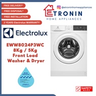 Climate Voucher Eligible* Electrolux EWW8024P3WC 8Kg / 5Kg Front Load Washer & Dryer