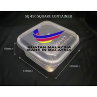 SQ 450 Square Disposable Plastic Food Container [ 50sets± ] SQ450
