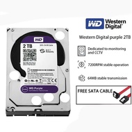 WD Purple 1TB 2TB 4TB 6TB 8TB Hard Disk | 3.5 inci | Penyimpanan HDD CCTV Desktop berkualiti tinggi 