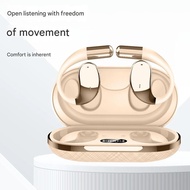 OWS-E11S Open Listening Sports Earbuds Leather Charging Case True Wireless Earphones with 4 Mic ENC 