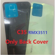 Back cover housing For Realme C35 Middle frame camera Lens frame