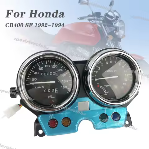 Motorcycle Speedometer Tachometer Gauge Cluster Instrument Assembly For Honda CB400SF 1992-1994 CB40