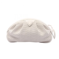 [Used] ALAIA SAMIA 21 Second Bag Clutch Bag White Leather Alaia SAMIA 21 Clutch Bag Women's Used B