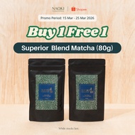 BUY 1 FREE 1 - Naoki Matcha Superior Blend Ceremonial Grade Matcha (80g)