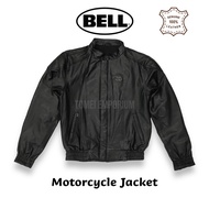 Bell Original Genuine Leather Men Leather Jacket / Leather Rider Jacket Jaket Kulit BJI-002