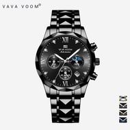 VAVA VOOM 2741 Jam Tangan Pria krono aktif 100% ori elegan bisnis garansi kasual analog watch quartz