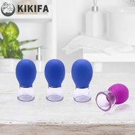 KIKIFA Facial Massage Cup, Skin Lifting Cupping Cup Skin Scraping Massage Jar, Face PVC Random Color