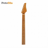 [PETSOLA] Electric Guitar Neck 24-Fret Replacement Guitar Neck 25.5 Inch C-Shaped for Luthier