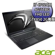 【ACER】V3-772G-4702MQ四核/4G/1TB/GTX850M-2G/ WIN8.1/17.3"