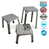 Stainless Steel Stool/Square/Outdoor Indoor Chair/Portable/Short Chair/Work Chair/Rectangular Bench