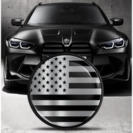 Front Hood Trunk Tuning Badge 82mm Compatible with BMW Emblem 51148132375 USA Flag EO 23