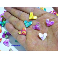 120pcs Assorted Colors Mini Size 3D Origami Hearts LOVE. (CY paper series). #FOH-141.