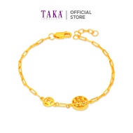 TAKA Jewellery 916 Gold Bracelet Abacus