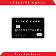 Stiker Sticker Kartu Atm Skin Card - FAKE PRIORITAS (AMERICAN EXPRESS BCA MANDIRI BRI BLACK CARD) Ed