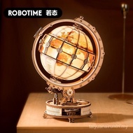 Handmade Map Educational Model Ruoke Adult Assembly 3d Ruozi Puzzle Wooden Three-Dimensional Globe T