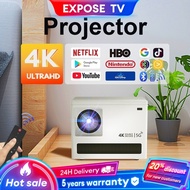 Projector Mini 4K Projector Android 11.0 LCD Projector 1080P Dual WIFI Built-in Netflix/YouTube With