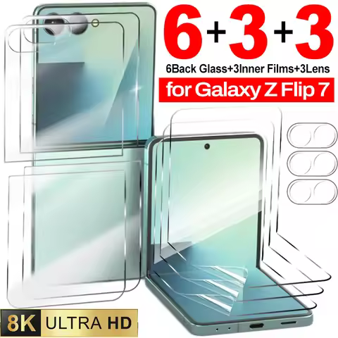Anti-Scratch Full Cover Protective Films For Samsung Galaxy Z Flip 7 Front Screen Protector Tempered