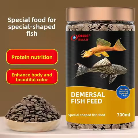 DEERA Bottom Feeder Sinking Wafers | Algae & Protein Balanced Food for Plecostomus, Cory Catfish & L