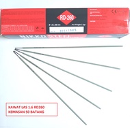[50BATANG] Kawat Las 1.6 mm x 250 mm Nikko Steel RD260 Welding Electrodes