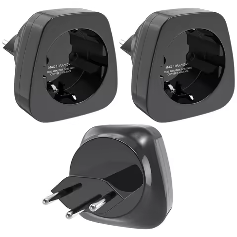 2/3PCS EU Germany to Switzerland Travel Plug, Switzerland Travel Adapter Schuko to Type J Socket Pow