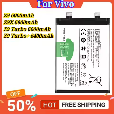 For Vivo IQoo Z9 BA38 6000mAh/Z9X BA45 6000mAh/Z9 Turbo BA38 6000mAh/Z9 Turbo+ BA58 6400mAh Batterie