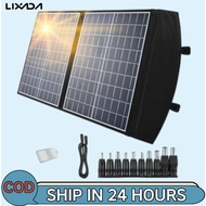 [LIXADA MALL] 60W Portable Solar Panel Kit Folding Solar Charger Outdoor Emergency Solar Panel for C