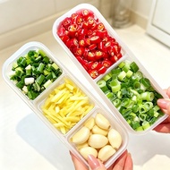 Compartmented Onion Ginger Garlic Fresh-keeping Box Sealed Anti-String Flavor Chili Powder Cumin Sea