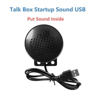 【liya】ETC JDM Talk Box Car Startup Sound USB DIY Voice Speaker Add Custom Sound Audio Plug and Play 