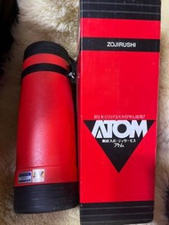 未使用昭和復古象印保溫瓶運動型 ，玻璃內膽，750ml