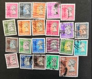 香港女皇頭郵票（22枚舊票）