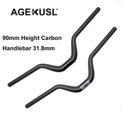 ACEOFFIX Bike M Bar Carbon M Handlebar 31.8mm 600mm For Brompton Tline C5 D10 Folding Bicycle