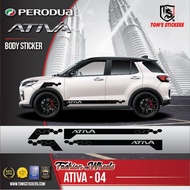 🔥🔥Perodua Ativa body sticker set