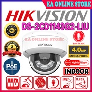 HIK HIKVISION DS-2CD1143G2-LIU 4.0MP POE IP Network CCTV Camera 4MP FULL HD Dome Indoor Smart Hybrid