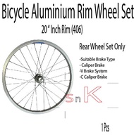 Bicycle Wheelset 20-Inch (406) – Durable Bike Wheels (Set)