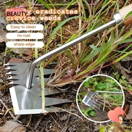 BEAUTY Hand Weeder Tool, Wooden Stainless Rake, Home&amp;Garden Farmland Garden Supplies Portable Puller Manual Tool